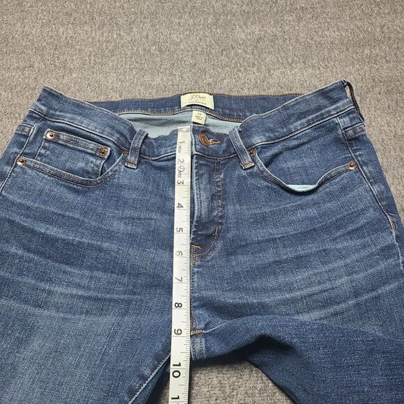 J Crew Jeans Womens 29 Blue Toothpick Slim Straight Denim Pants Mom Everyday - Picture 3 of 9